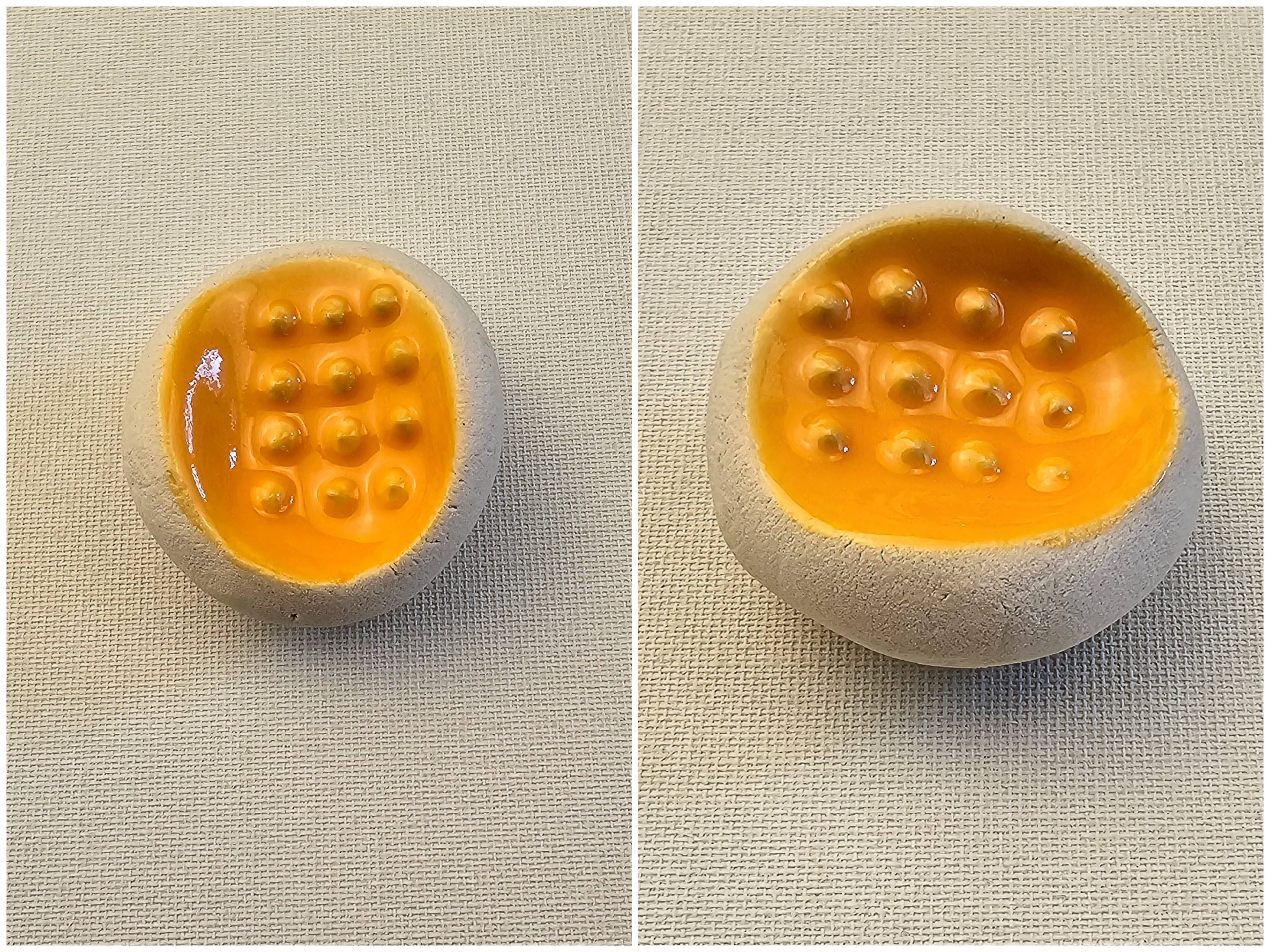 Relaxkiesel orange genoppt