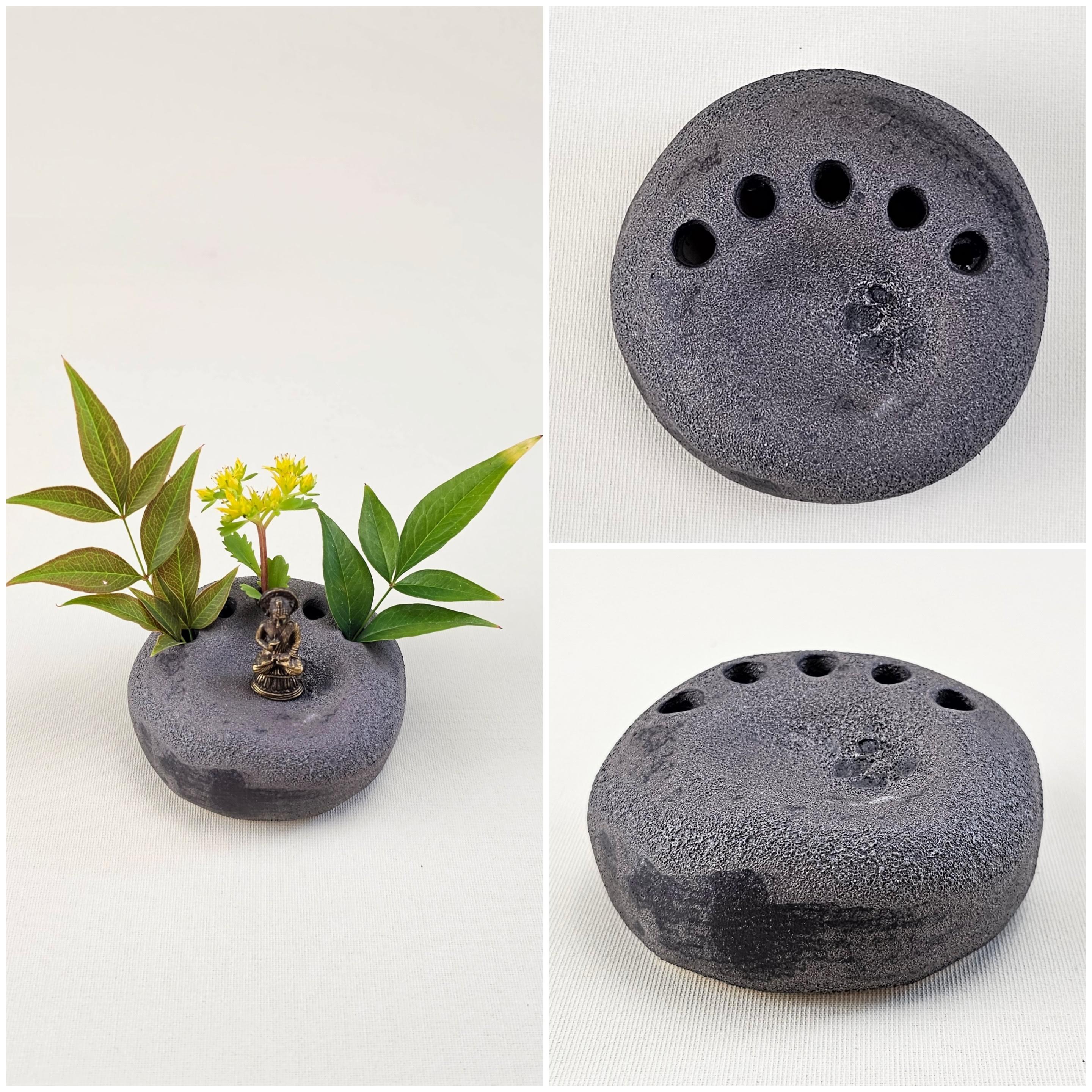 Steingarten Ikebana dunkel