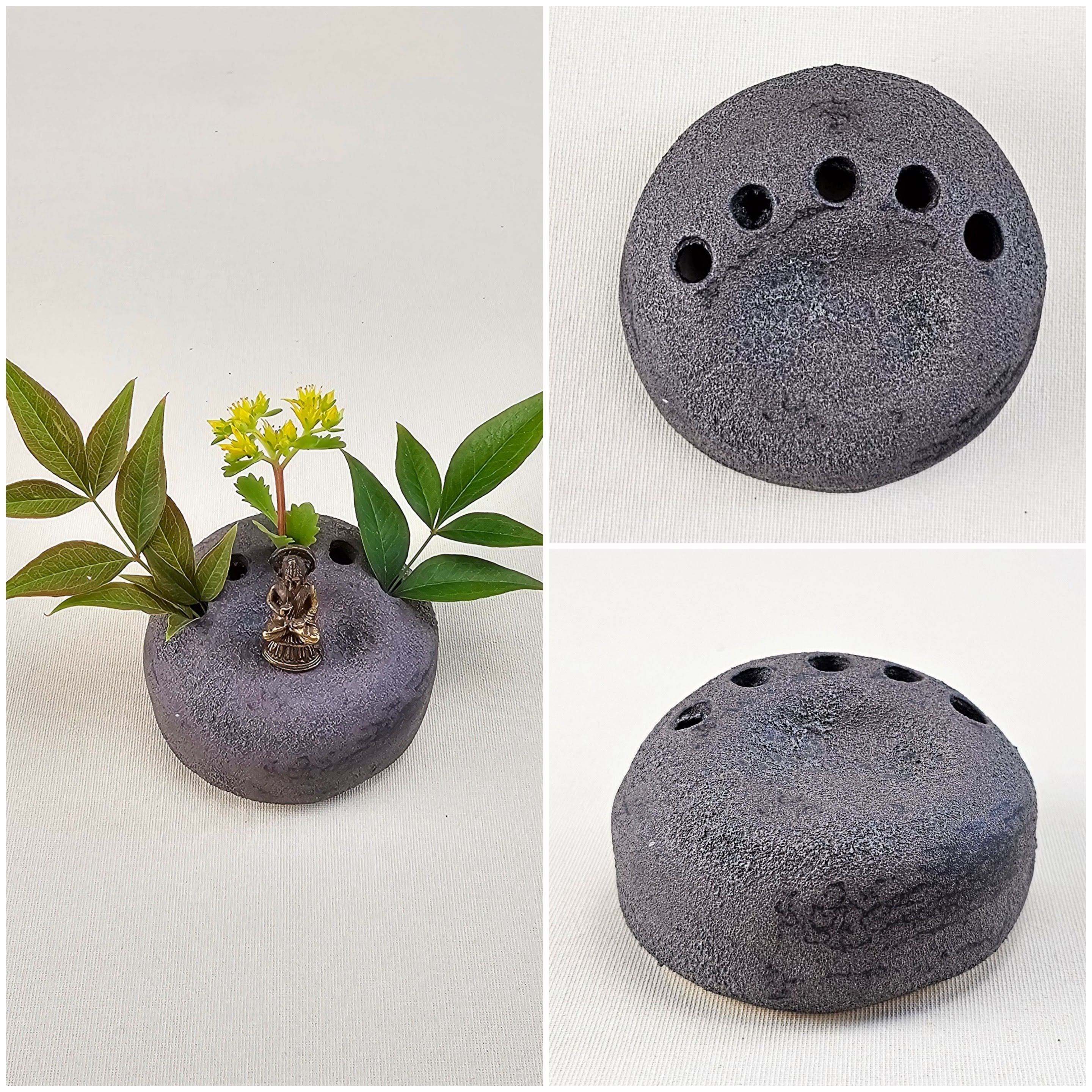 Steingarten Ikebana dunkel